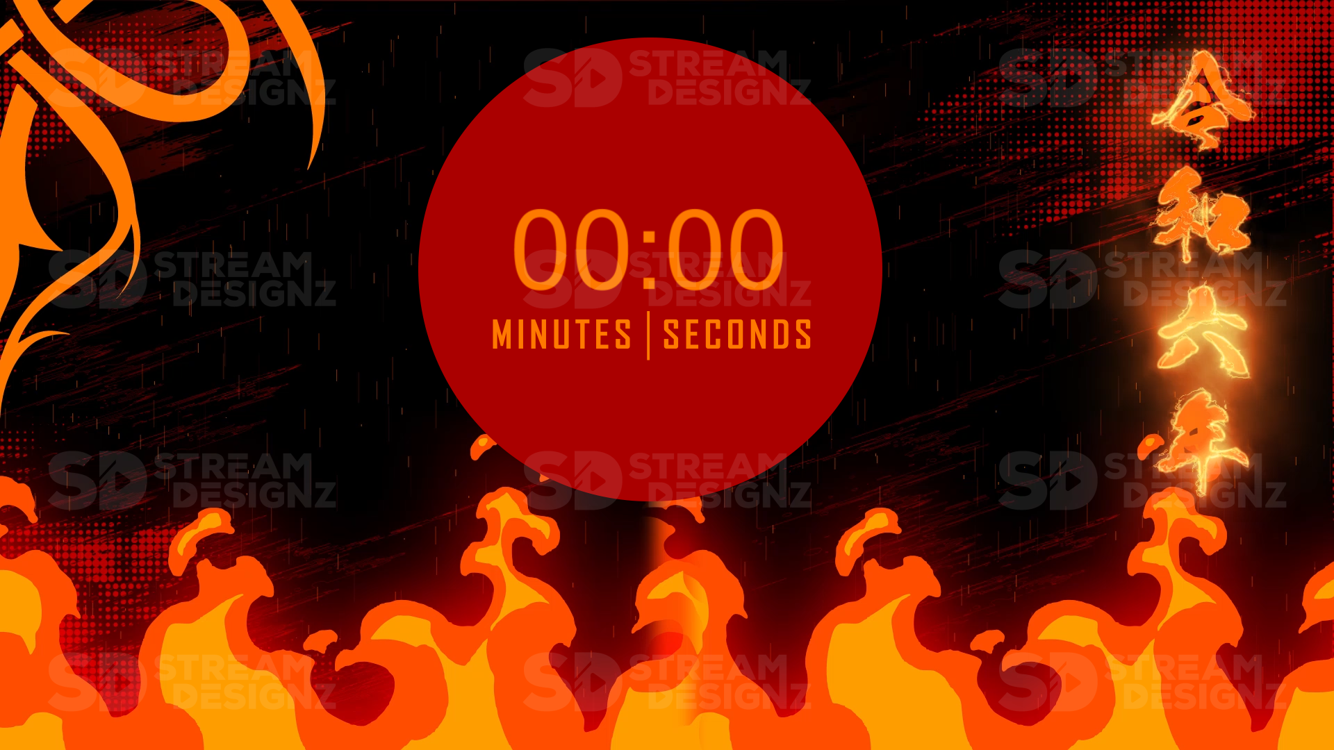 5 minute count up timer akatsuki thumbnail stream designz