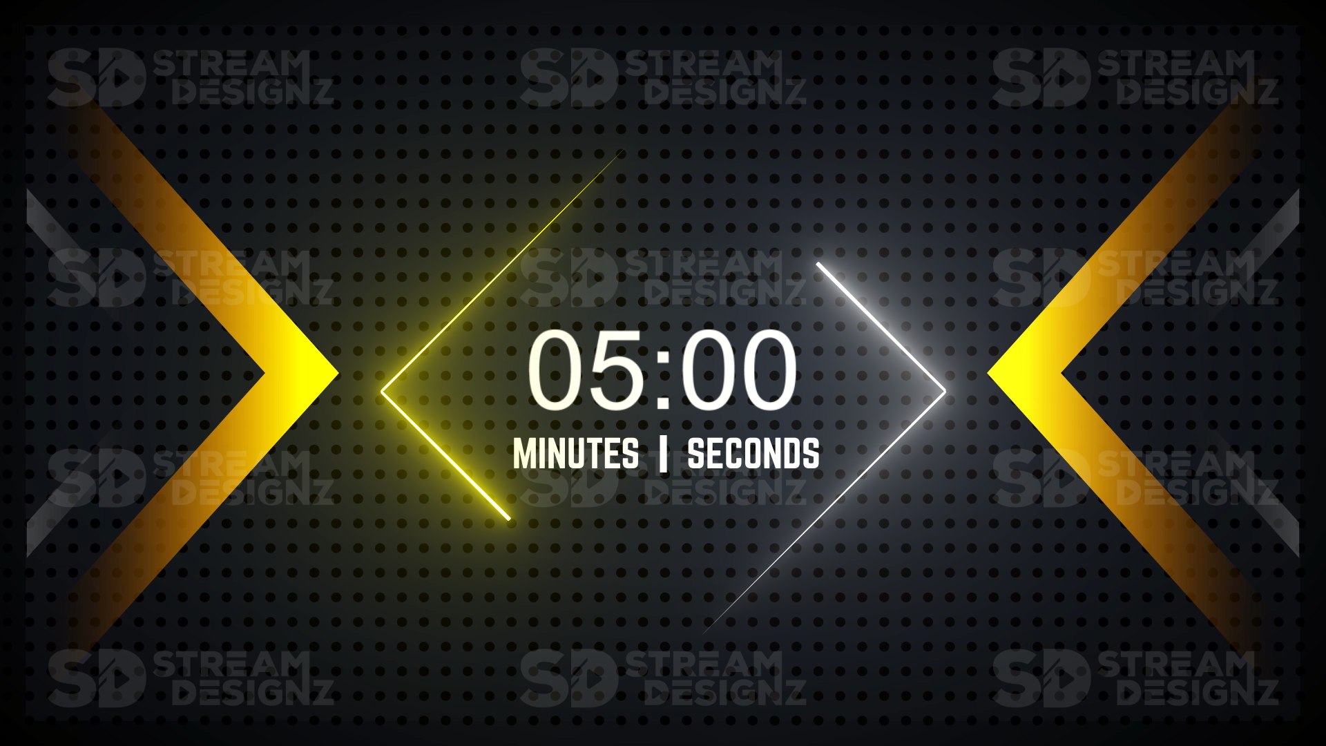 5 minute countdown timer gold rush thumbnail stream designz