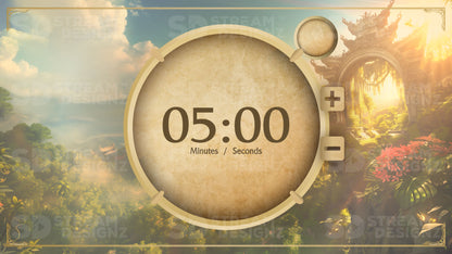 5 minute countdown timer thumbnail odyssey stream designz