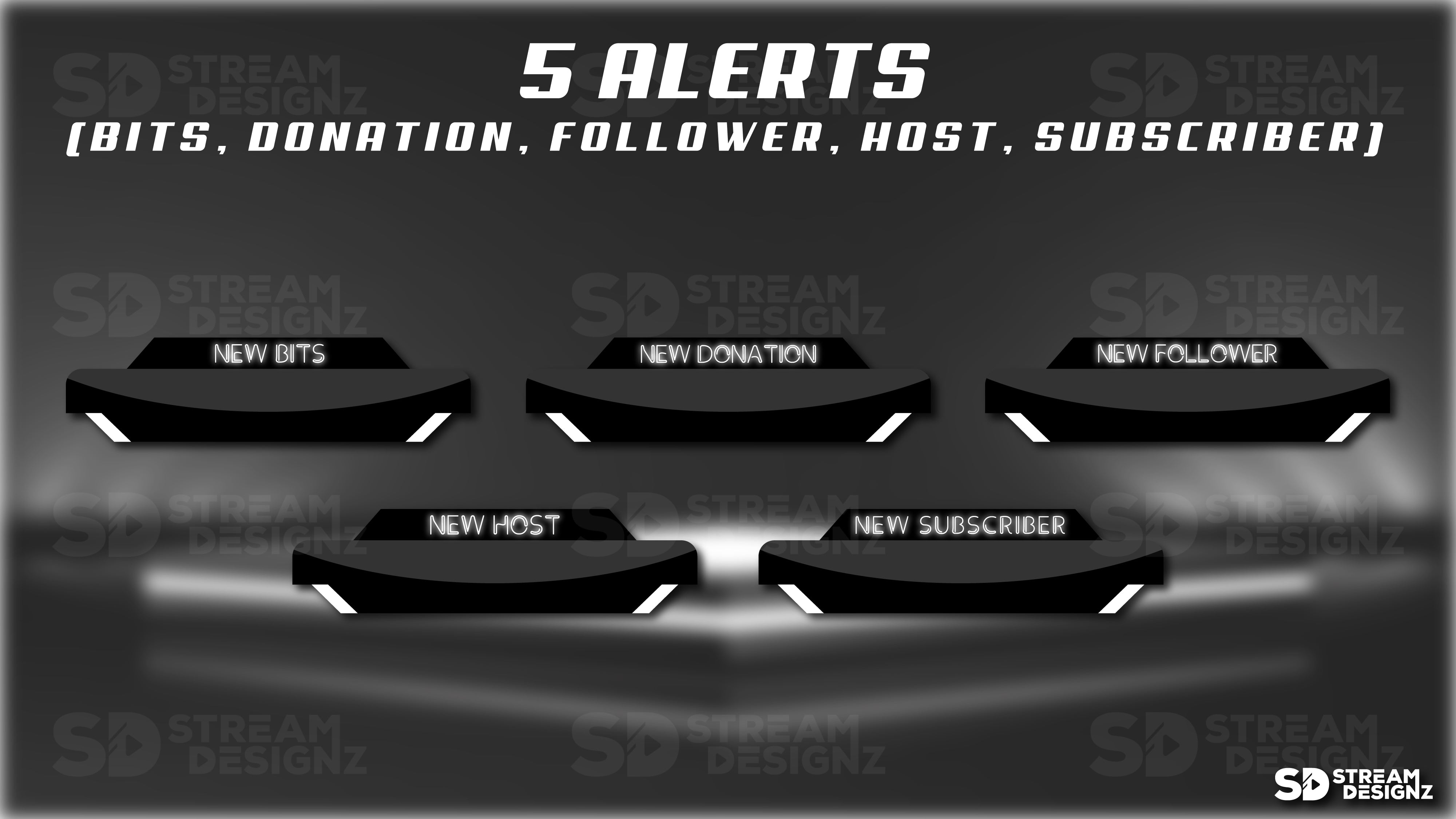 Stream Overlay Package - "Shadow" - Stream Designz