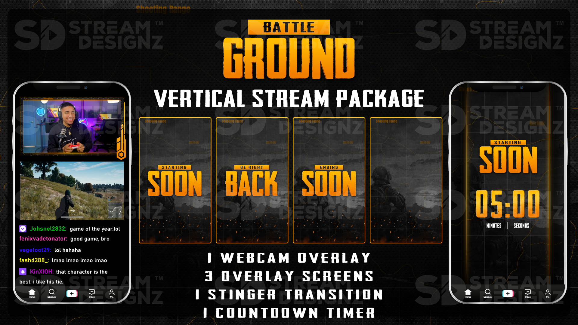 vertical stream overlay package feature image battleground stream designz