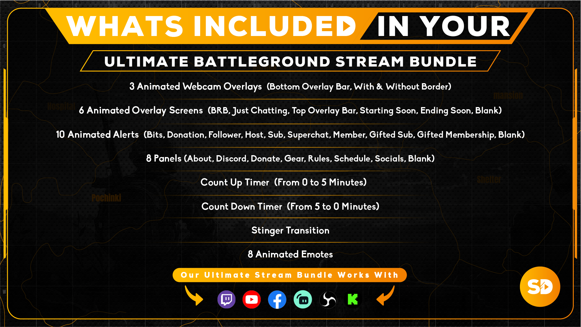 Ultimate stream bundle whats included in your bundle battleground stream designz