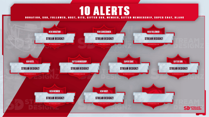 animated stream alerts 10 alerts blitz stream designz