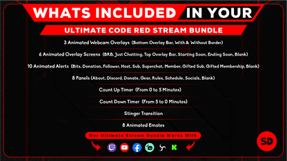 Ultimate stream package whats included in your bundle code red stream designz