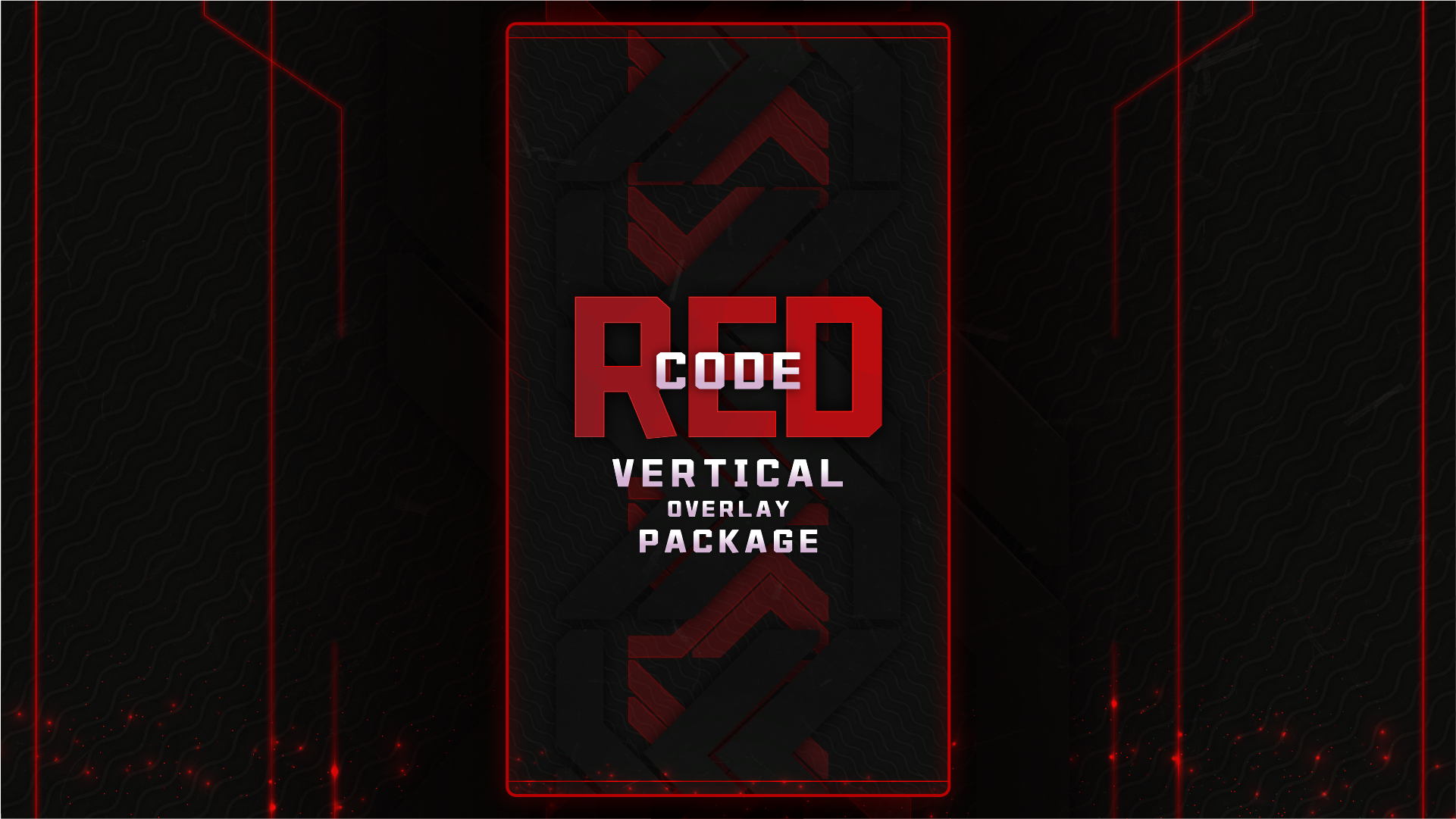 vertical stream overlay package thumbnail code red stream designz