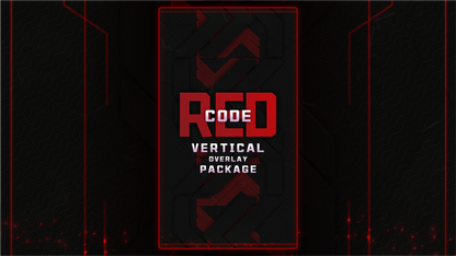 vertical stream overlay package thumbnail code red stream designz