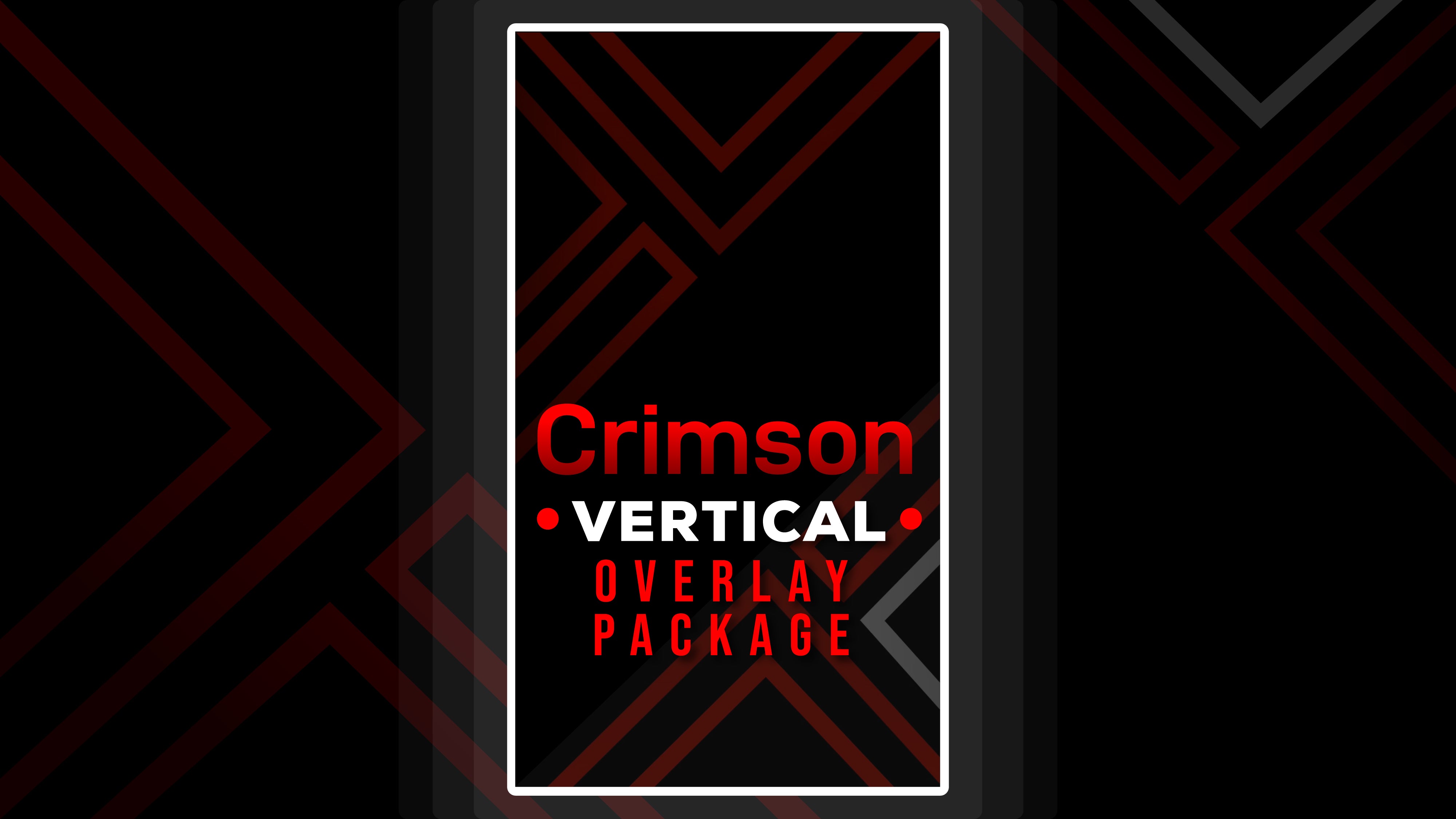 vertical stream overlay package thumbnail crimson stream designz