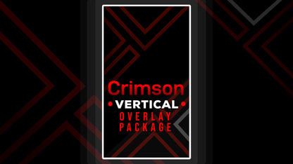 vertical stream overlay package thumbnail crimson stream designz