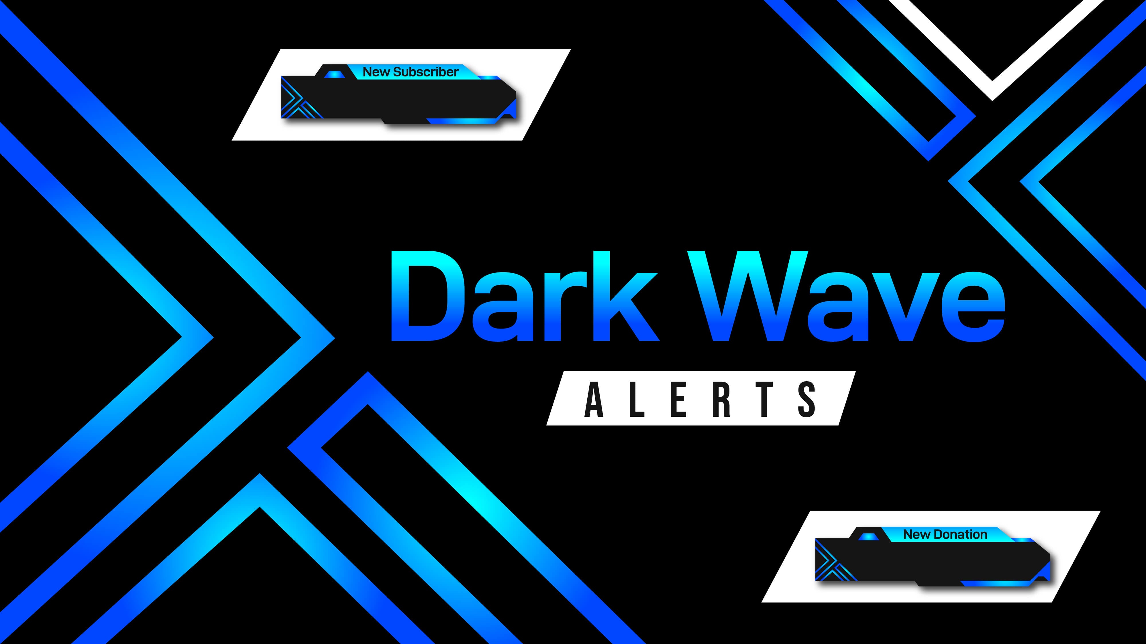 animated stream alerts dark wave thumbnail stream designz