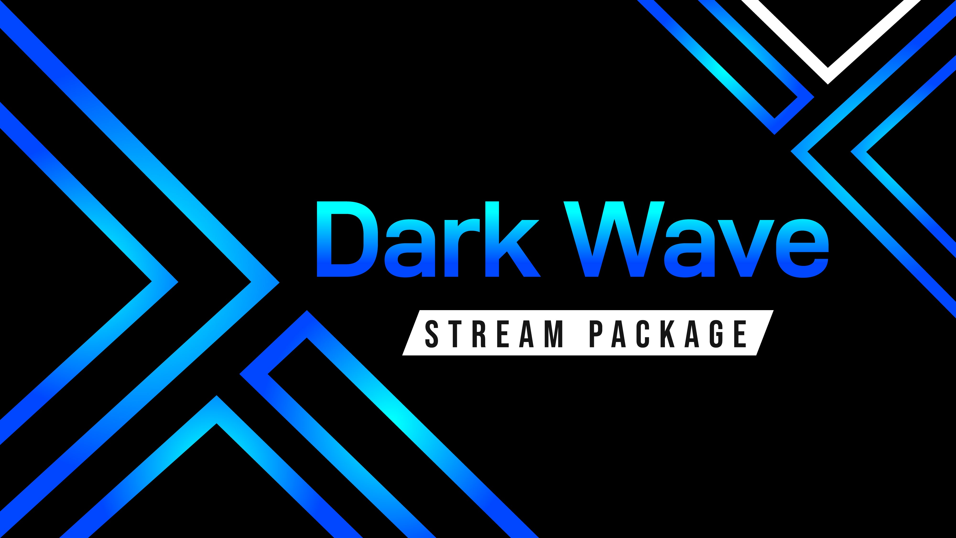 animated stream overlay package dark wave thumbnail stream designz