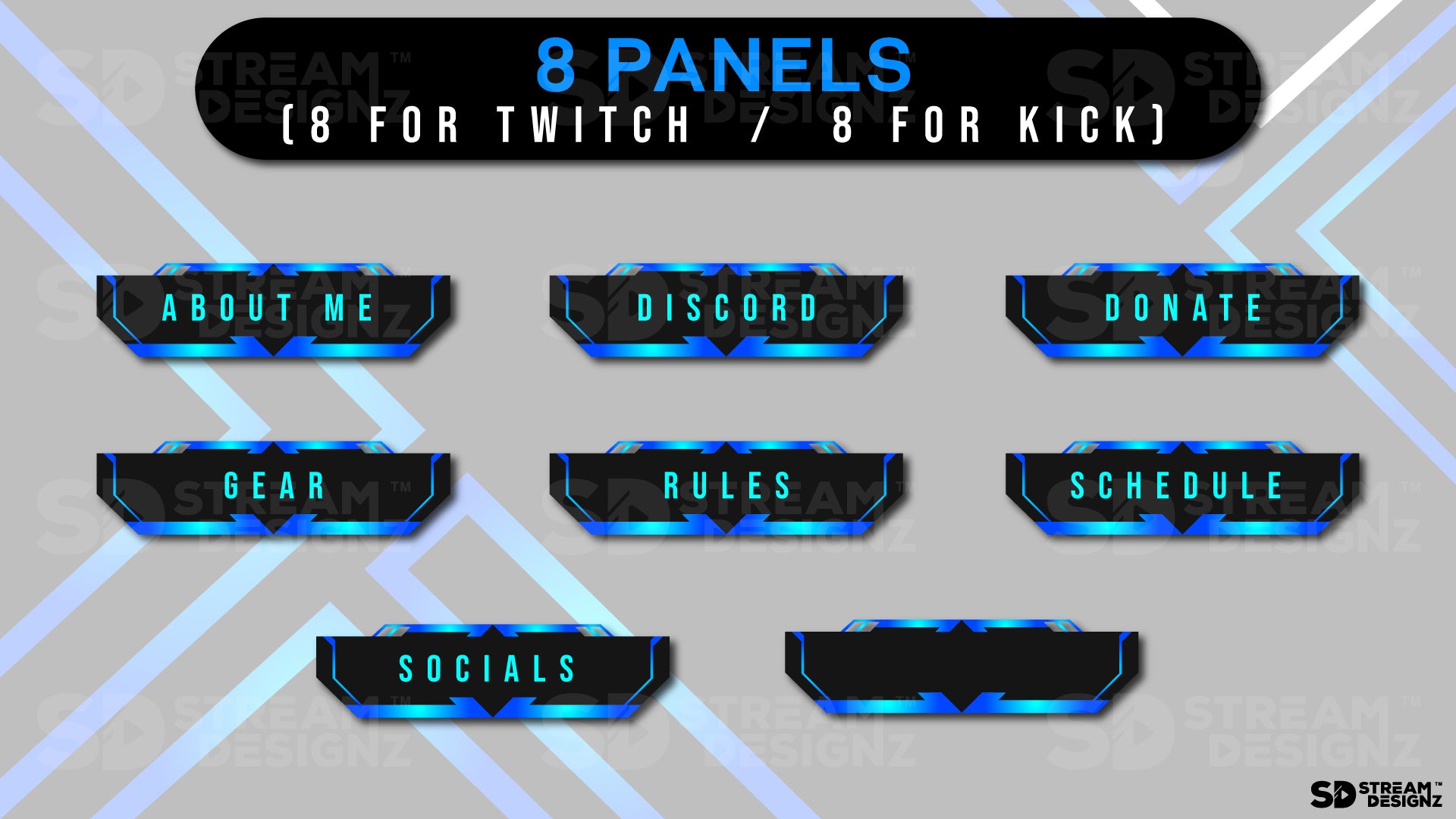 Twitch Panels - "Dark Wave"