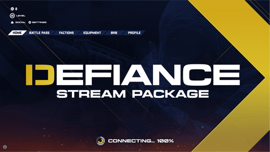 static stream overlay package thumbnail defiance stream designz