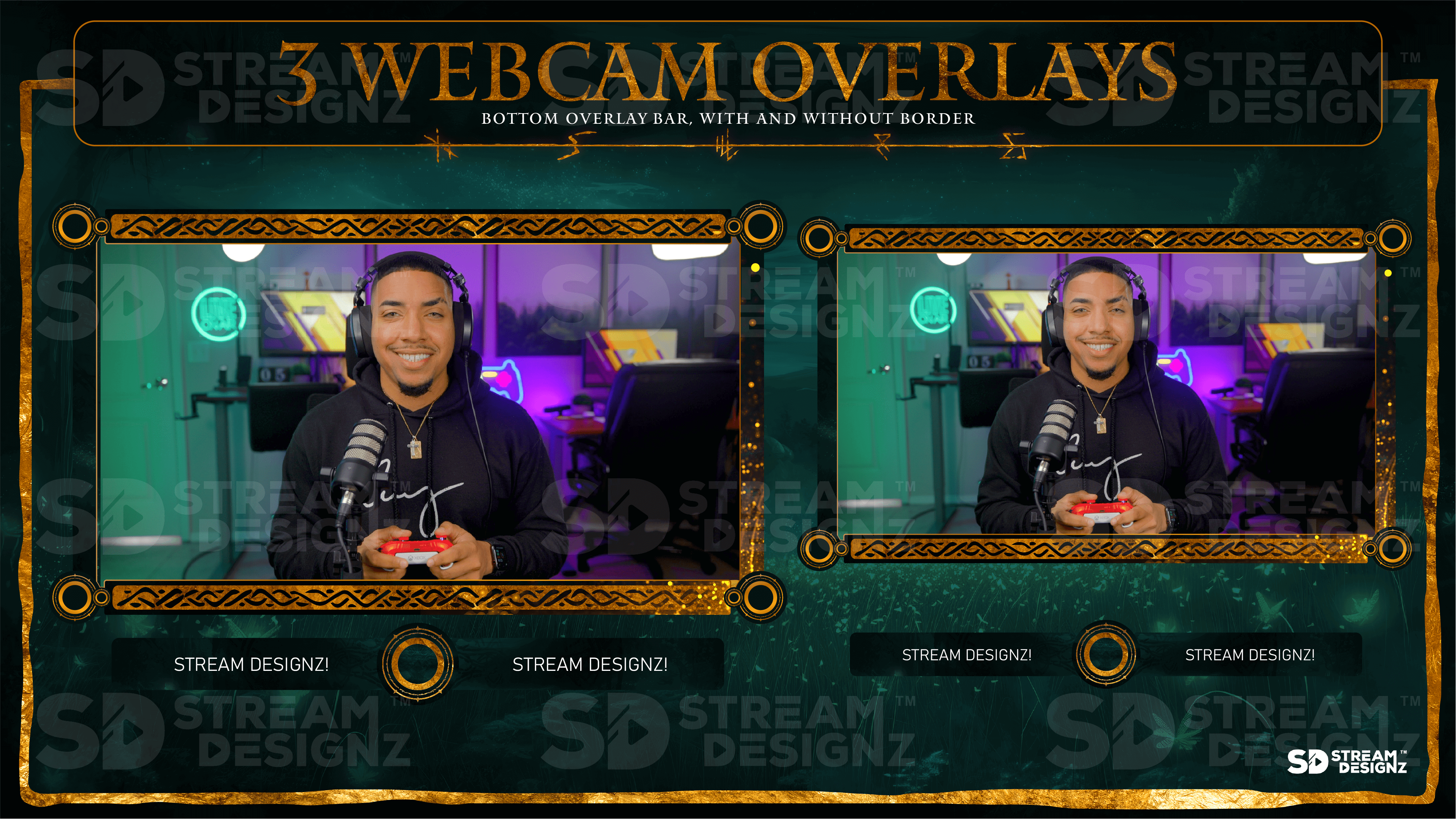 the ultimate stream package 3 webcam overlays eldenlord stream designz