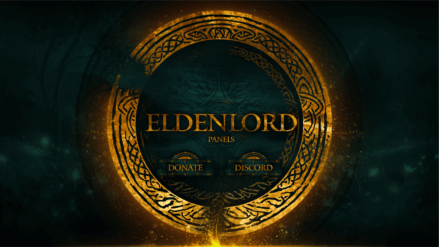 Twitch panels thumbnail eldenlord stream designz