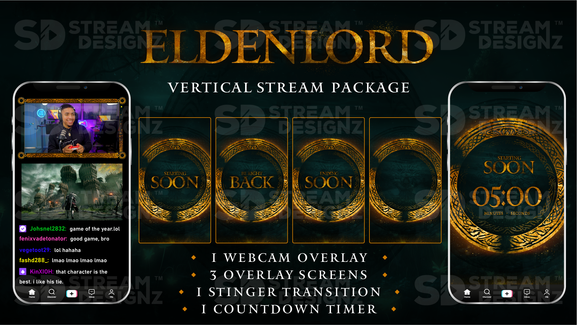 vertical stream overlay package feature image eldenlord stream designz