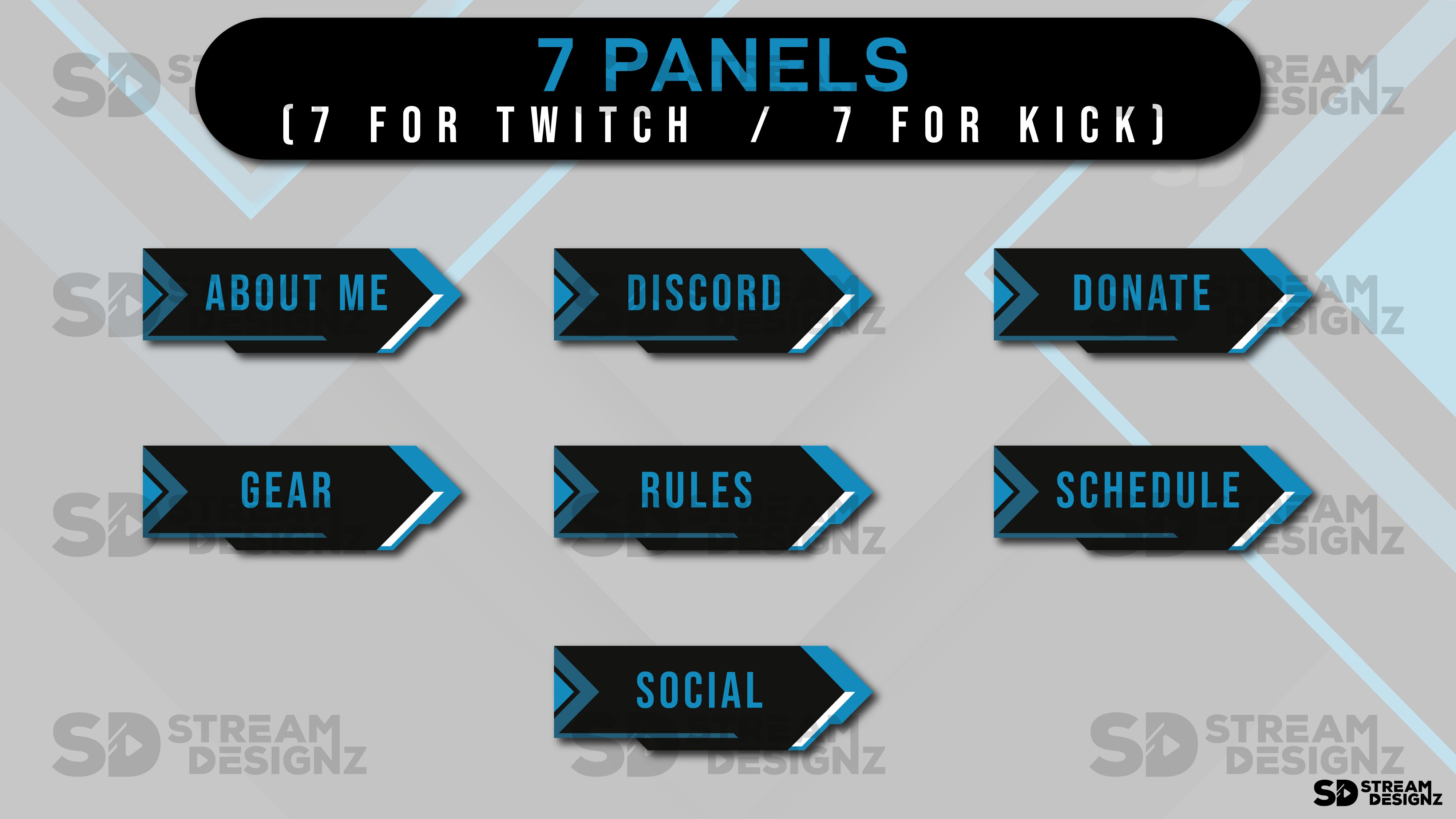 ultimate stream bundle electric 7 panels stream designz