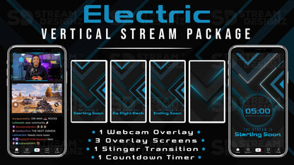 vertical stream overlay package feature image electric stream designz