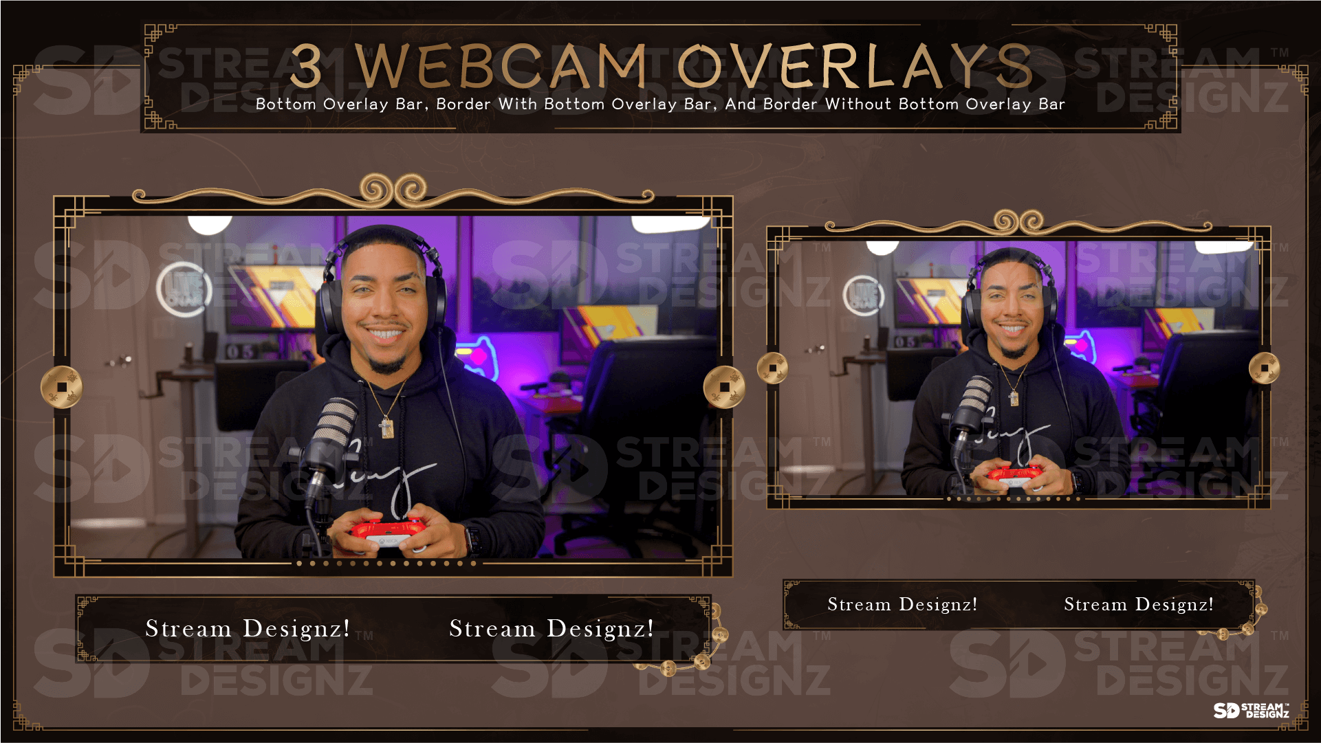 the ultimate stream package 3 webcam overlays eternal stream designz