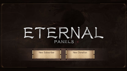 Twitch panels thumbnail eternal stream designz