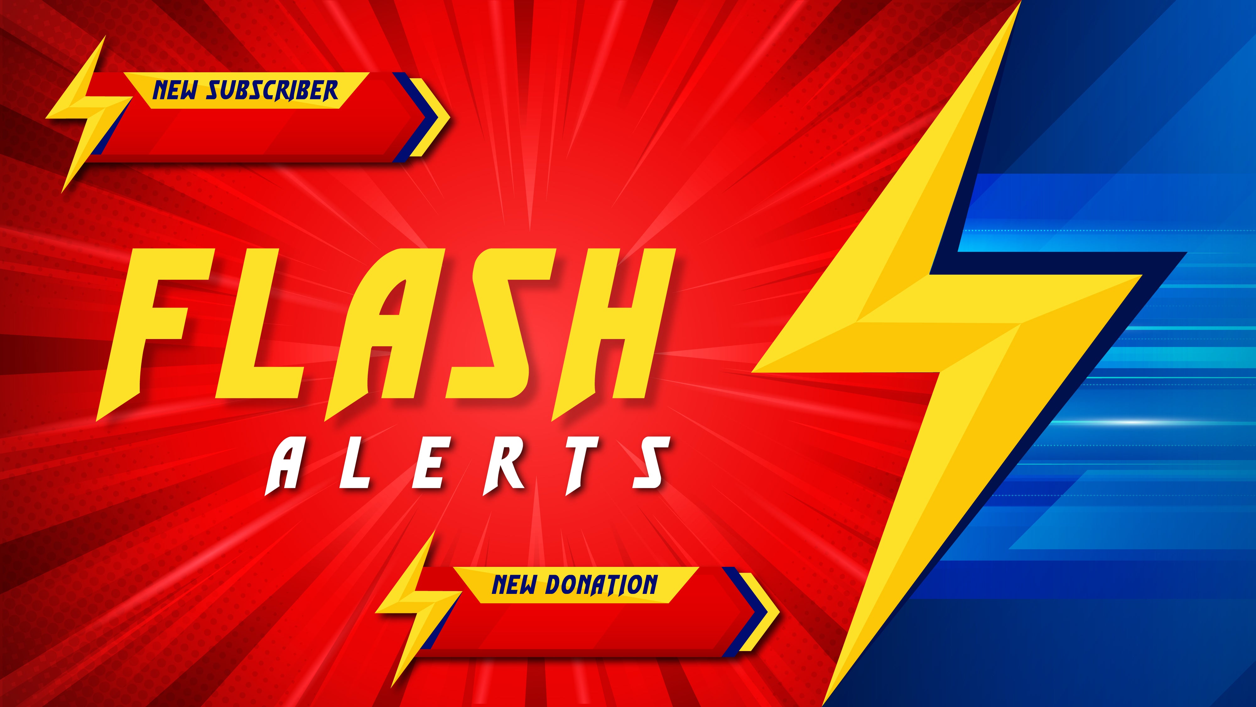 Animated stream alerts flash thumbnail stream designz