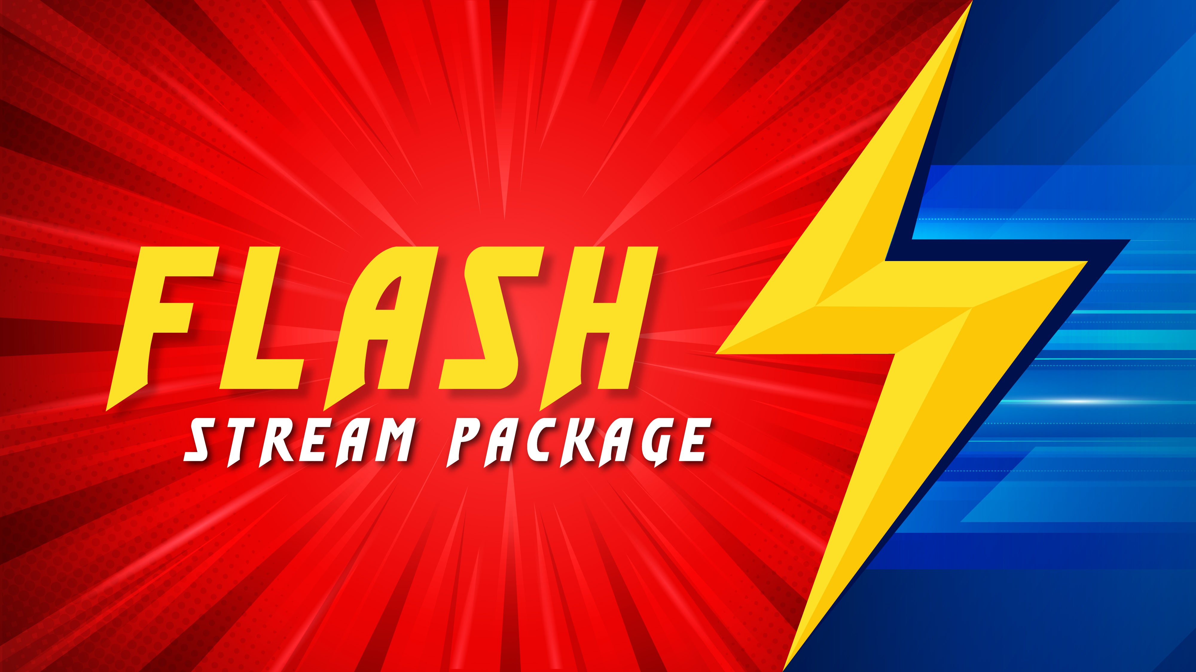 Static stream overlay package flash thumbnail stream designz