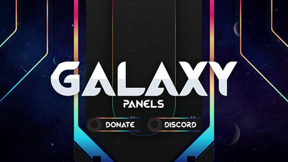 Twitch panels thumbnail galaxy stream designz