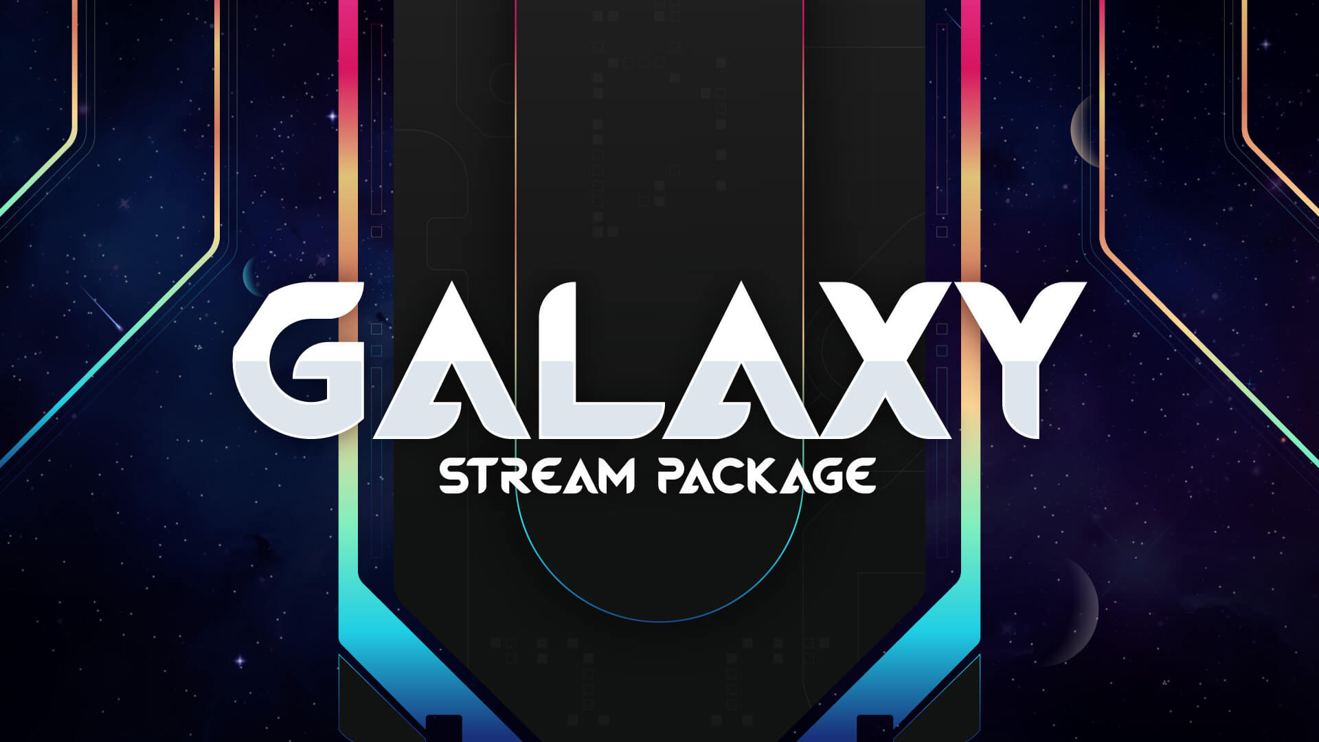 animated stream overlay package thumbnail galaxy stream designz