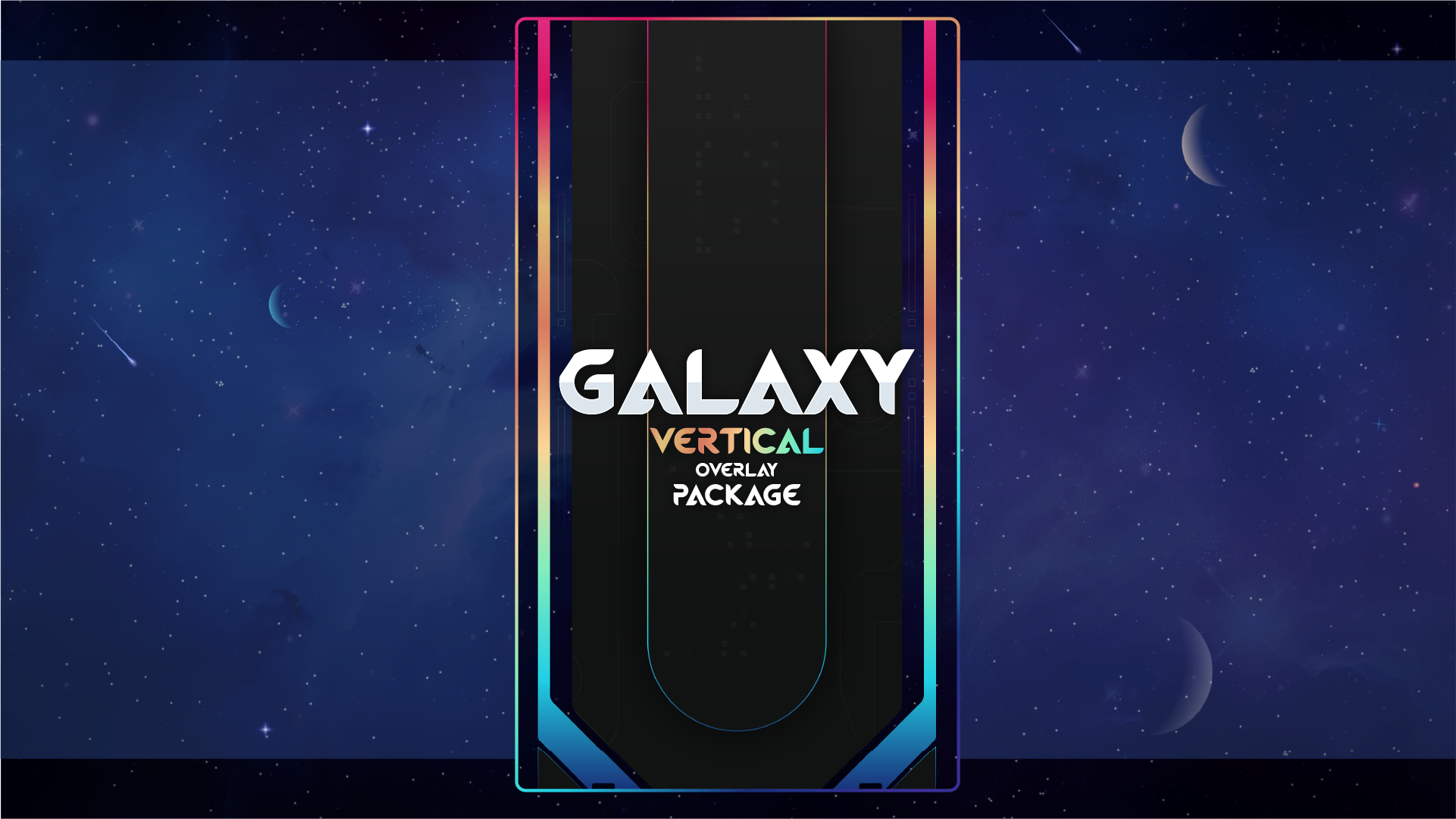 vertical stream overlay package thumbnail galaxy stream designz