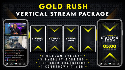 vertical stream overlay package feature image gold rush stream designz