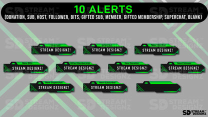 Animated stream alerts green lantern preview image stream designz