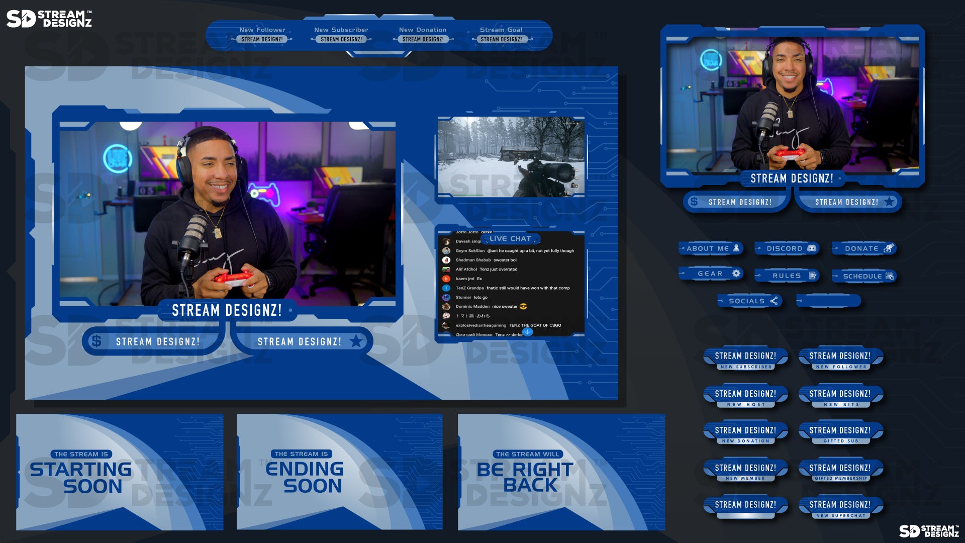 stream overlay package high tech feature image stream designz