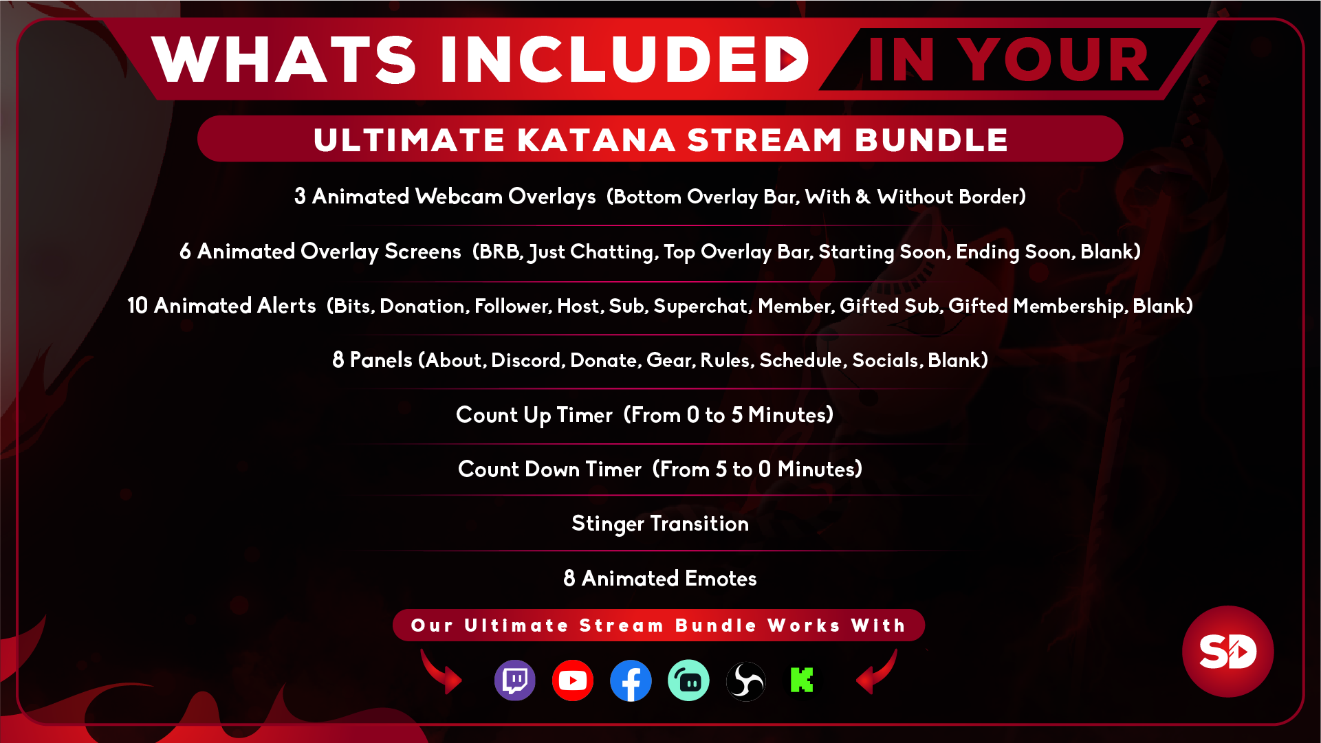 Ultimate stream package whats included in your bundle katana stream designz