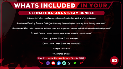 Ultimate stream package whats included in your bundle katana stream designz