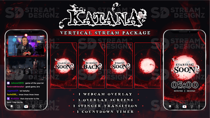 vertical stream overlay package feature image katana stream designz