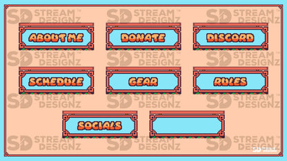 Twitch panels panels preview kitsune stream designz