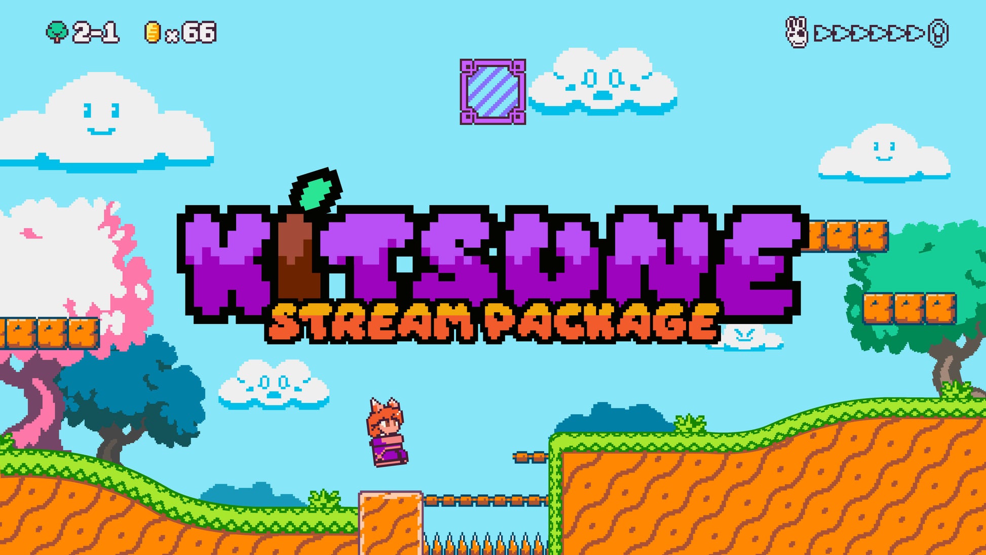 static stream overlay package thumbnail kitsune stream designz