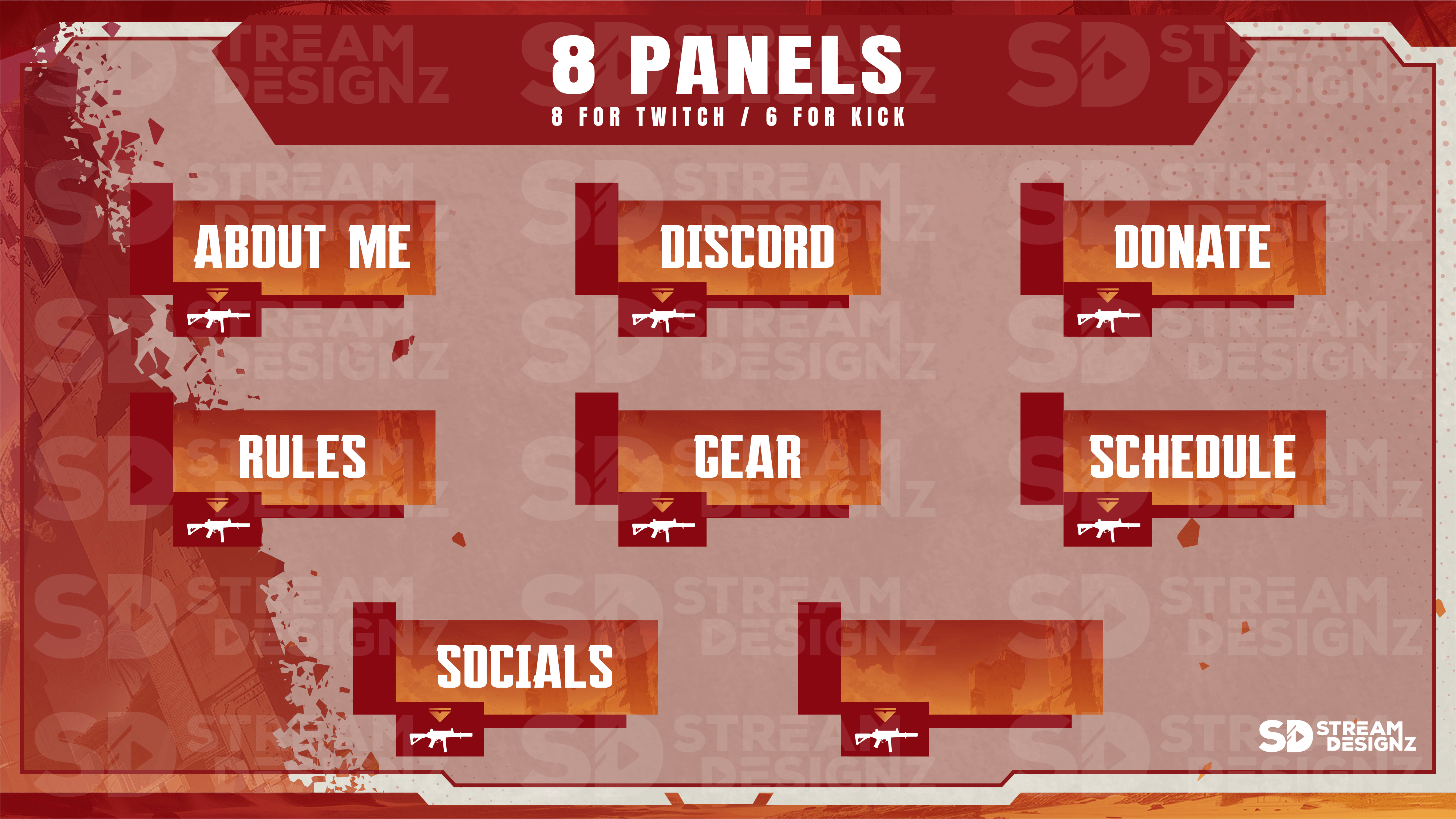 Ultimate stream package 8 panels legends stream designz