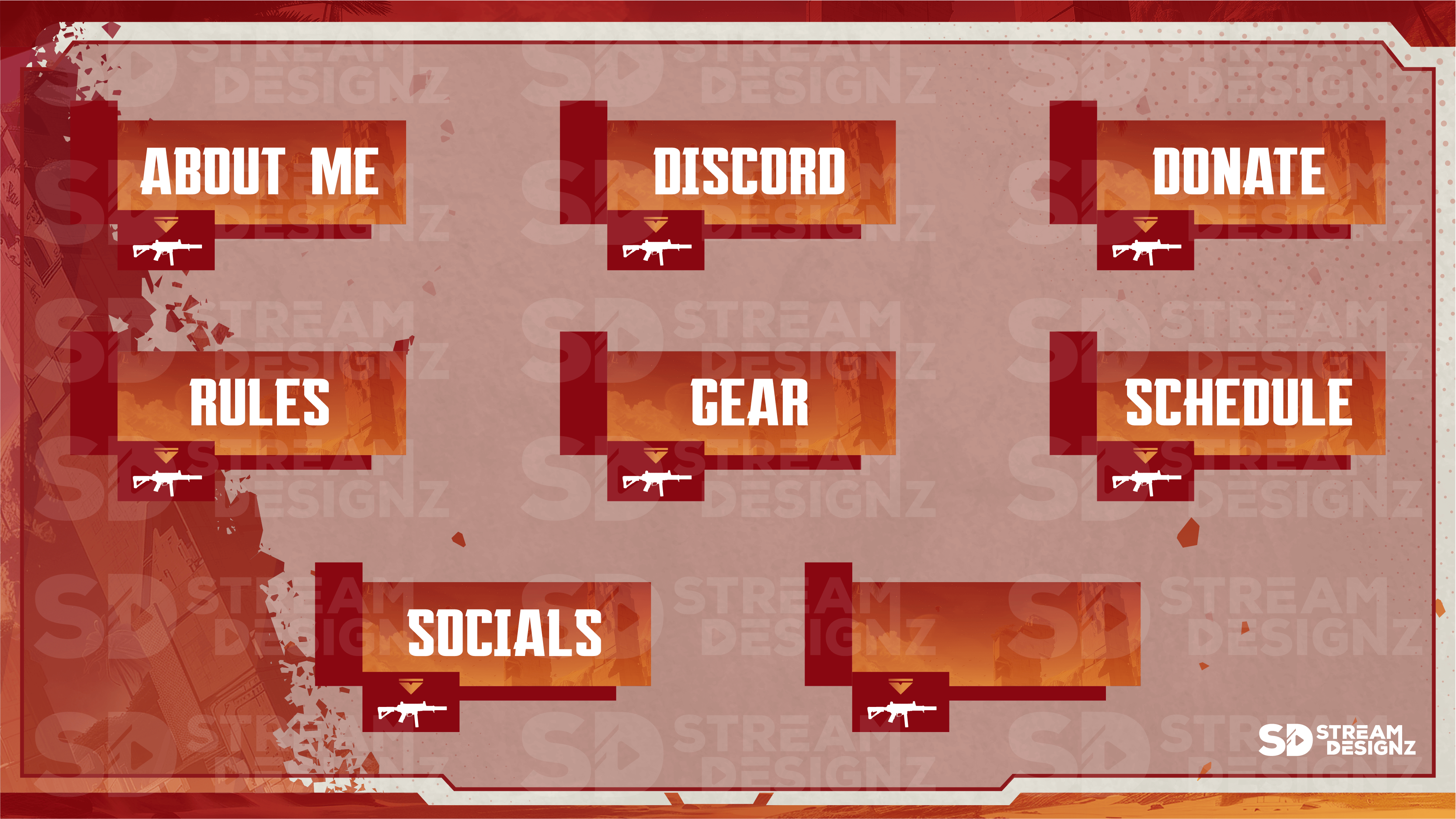 Twitch panels panels preview legends stream designz