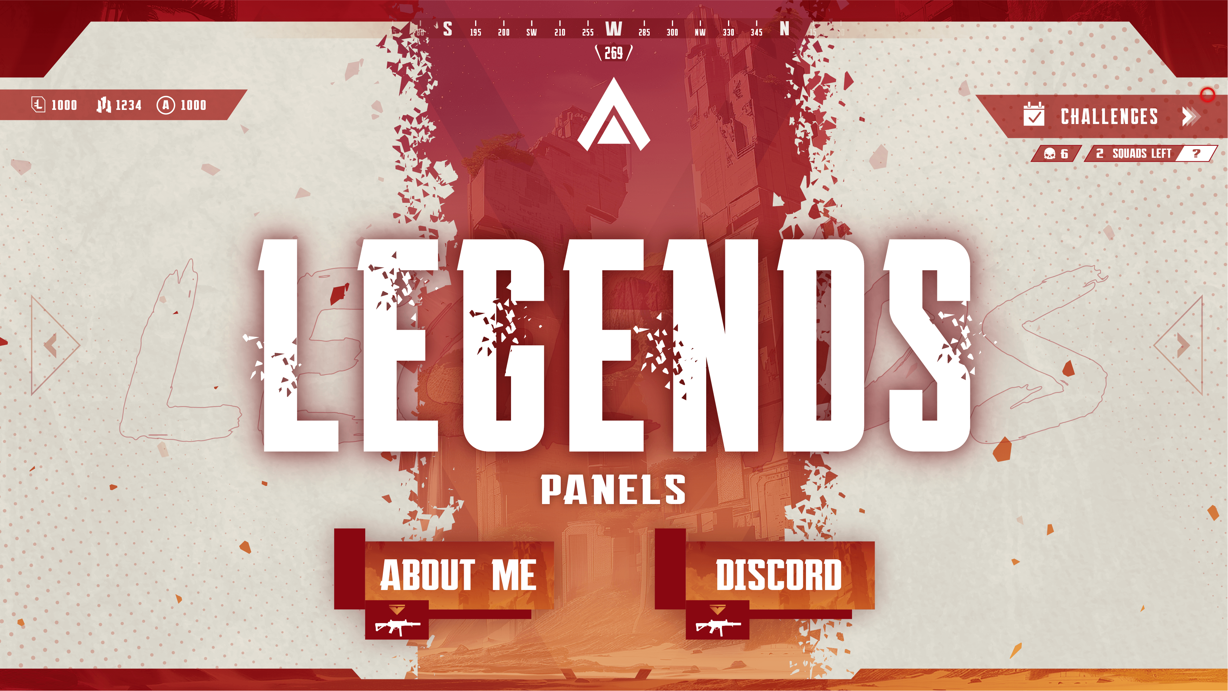 Twitch panels thumbnail legends stream designz