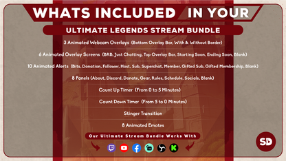 Ultimate stream package whats included in your bundle legends stream designz