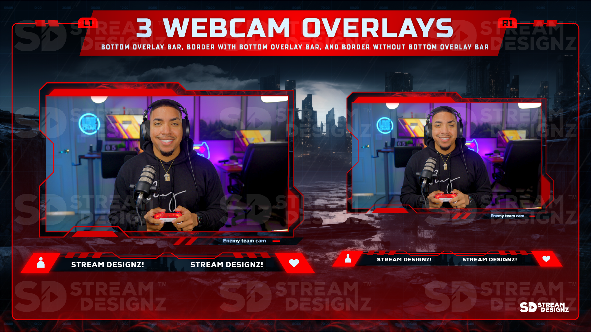 stream package 3 webcam overlays loadout stream designz