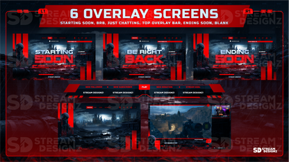 stream package 6 overlay screens loadout stream designz