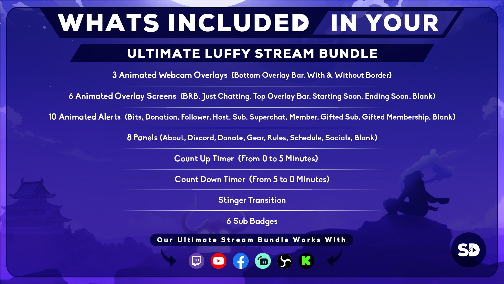 the ultimate stream package whats included in your package thumbnail luffy stream designz