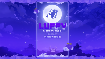 vertical stream overlay package thumbnail luffy stream designz