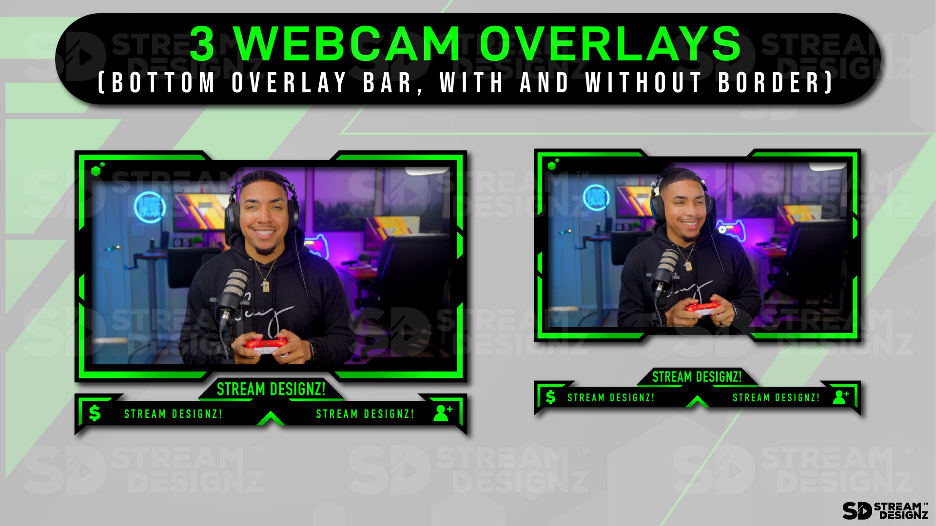 stream overlay package matrix webcam overlays stream designz