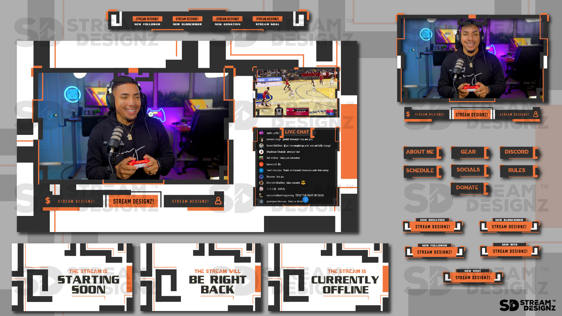 Static Stream Overlay Package Maze Feature Image Stream Designz