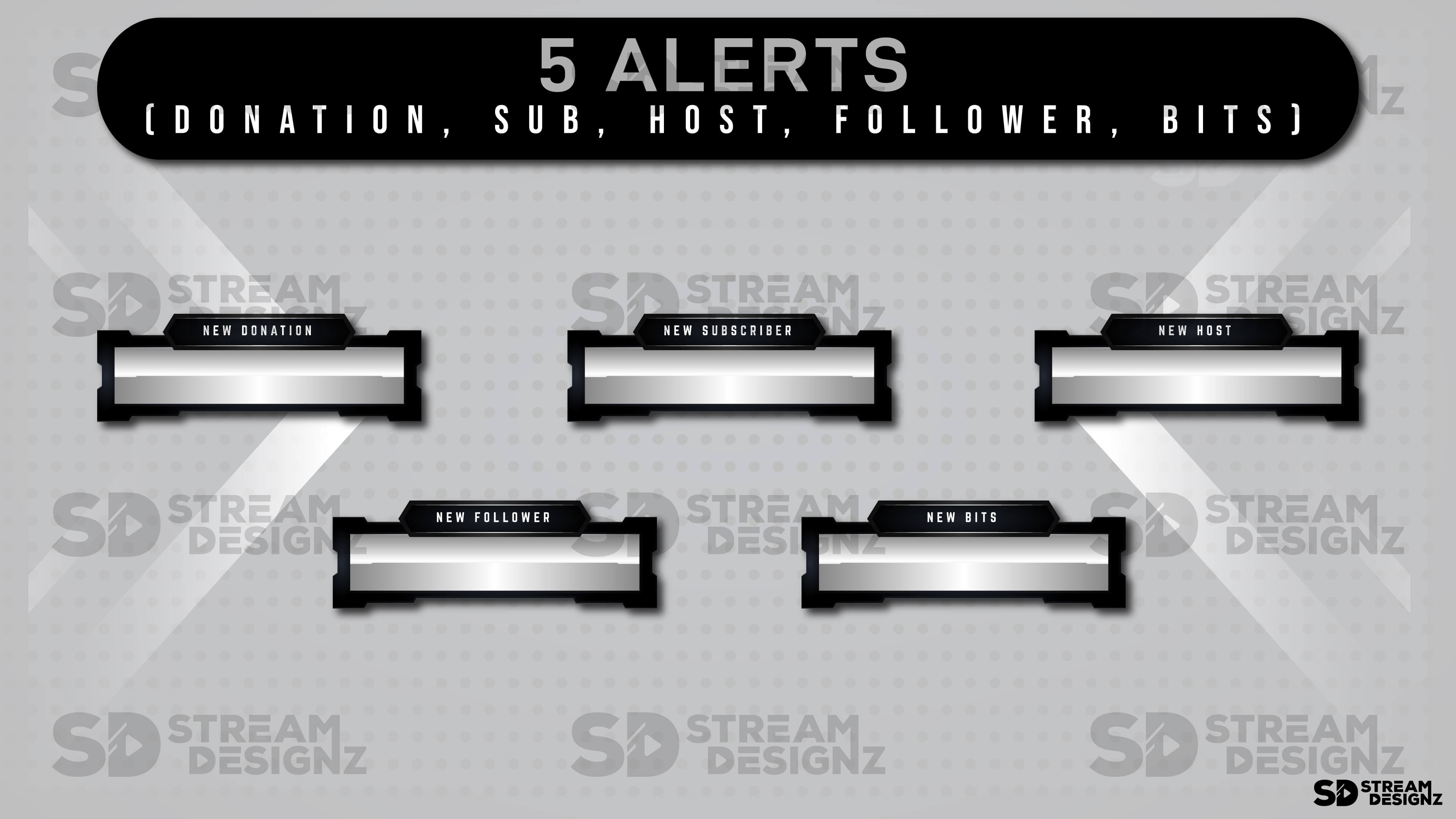 animated stream alerts monochrome 5 alerts preview image stream designz