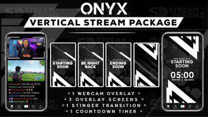 vertical stream overlay package feature image onyx stream designz