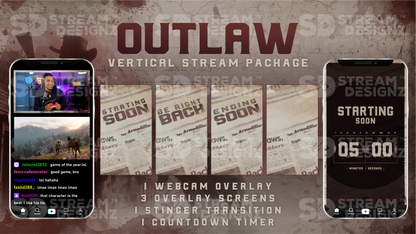 vertical stream overlay package feature image outlaw stream designz