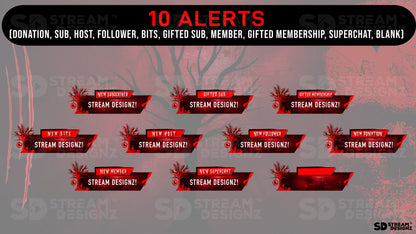 stream overlay package paranormal alerts stream designz